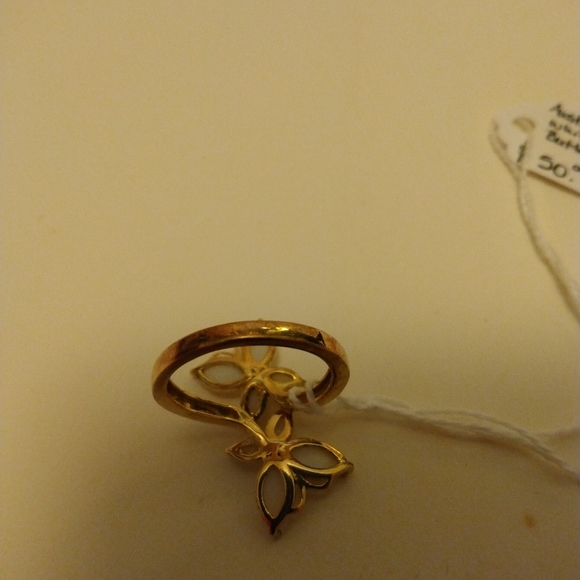 Australian white opal butterfly ring. New. Size 8. - Picture 2 of 2